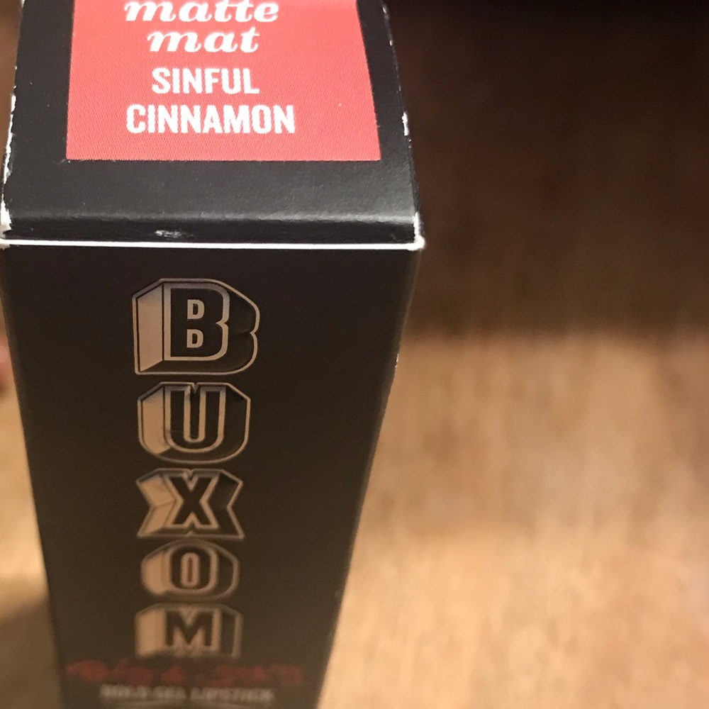 Buxom sinful cinnamon matte lipstick
